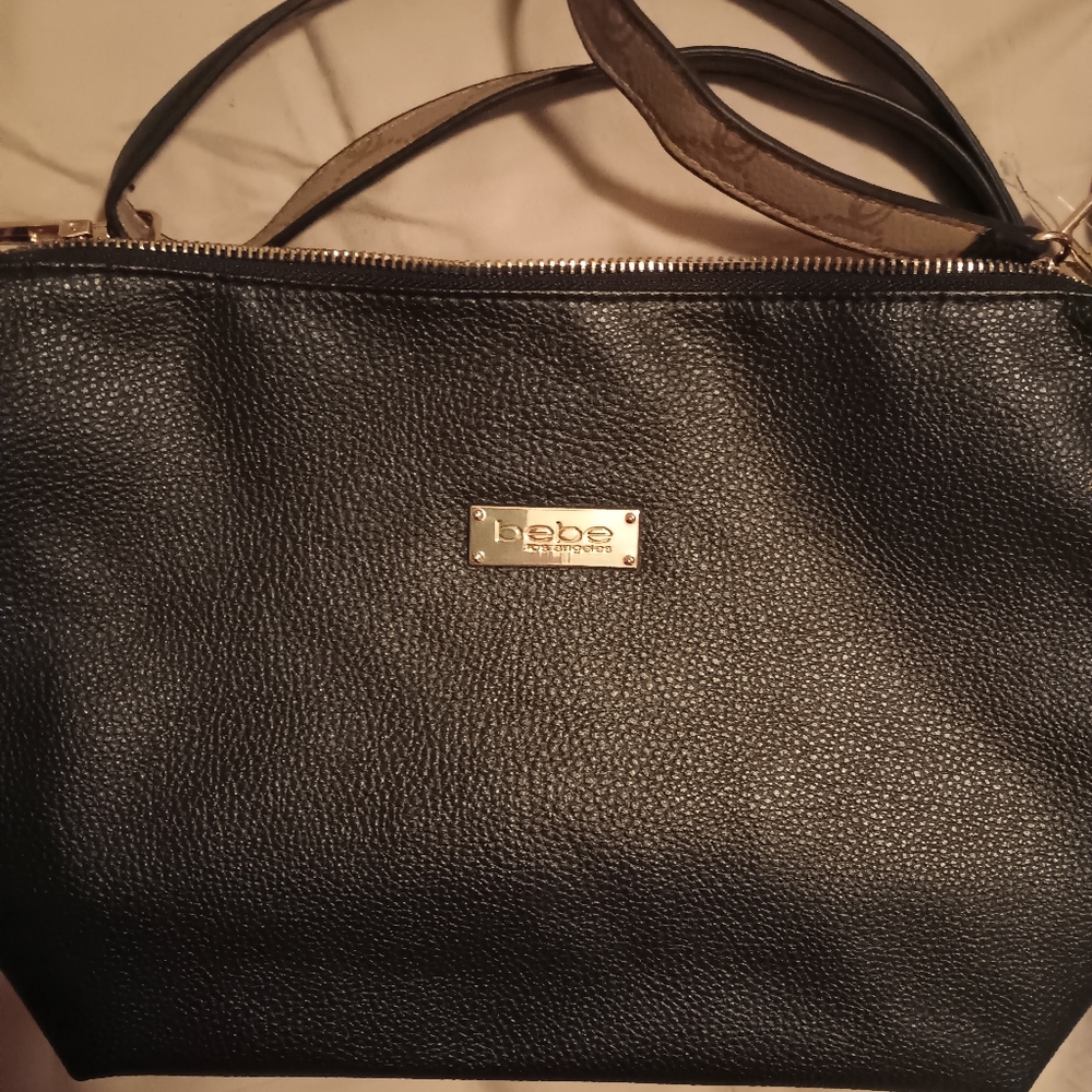 BeBe LA Black Leather Crossbody